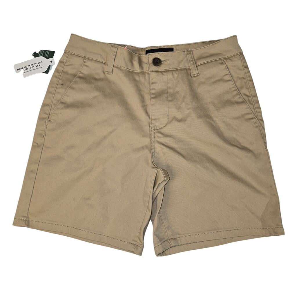 RSQ Chino Shorts Girls Size 14 Khaki Flat Front Casual NWT